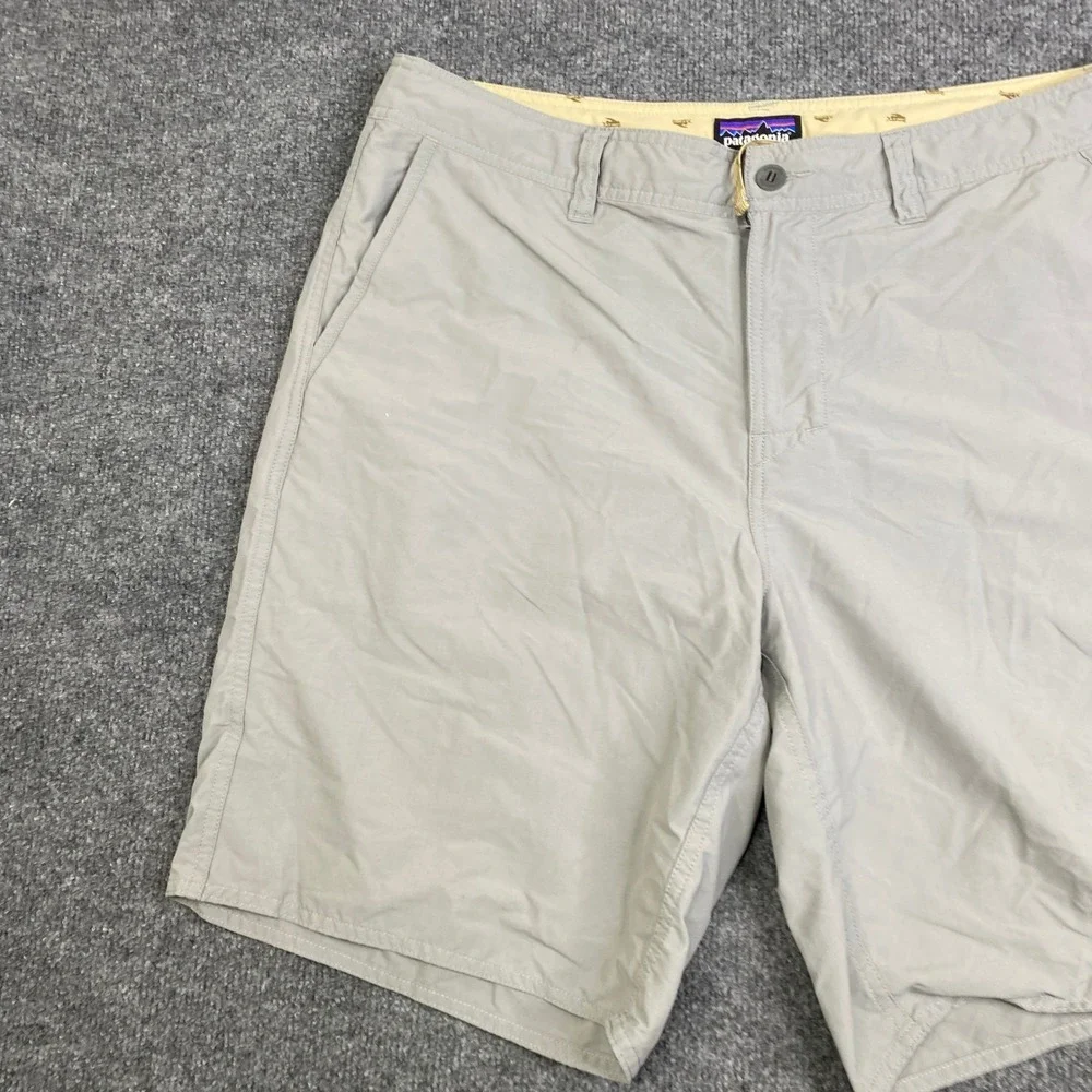 Patagonia Gi III Shorts Mens 38 Grey Nylon Stretch Hiking Outdoor STY86641 SP17